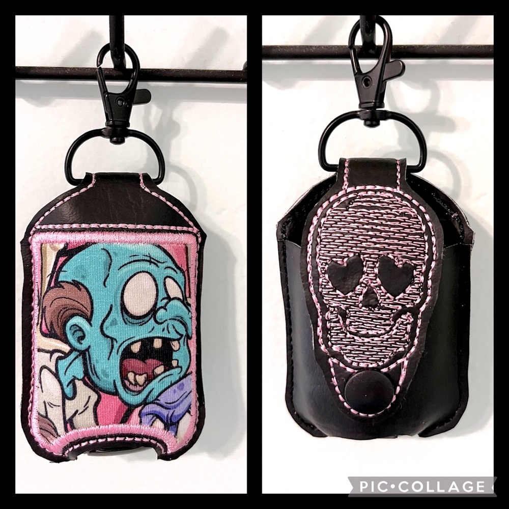 Zombie Sanitizer Holder for keys,purse,backpack,diaper bag etc